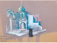 Картина гваш сценичен декор