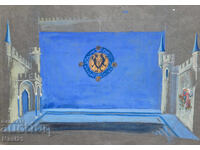 Картина гваш сценография декор