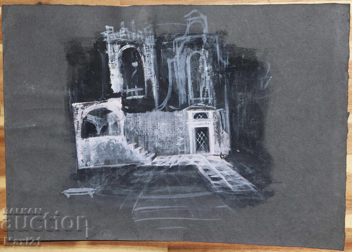 Γκουάς ζωγραφική σκηνογραφία διακόσμηση με τιμή 120.00 BGN | € 61.36