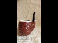 Ceașcă în formă de Pipă porțelan bulgăresc vechi Kitka Novi Pazar