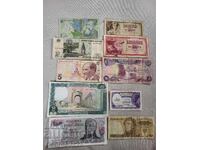 Lot de bancnote din întreaga lume - Rusia, Argentina, Liban etc