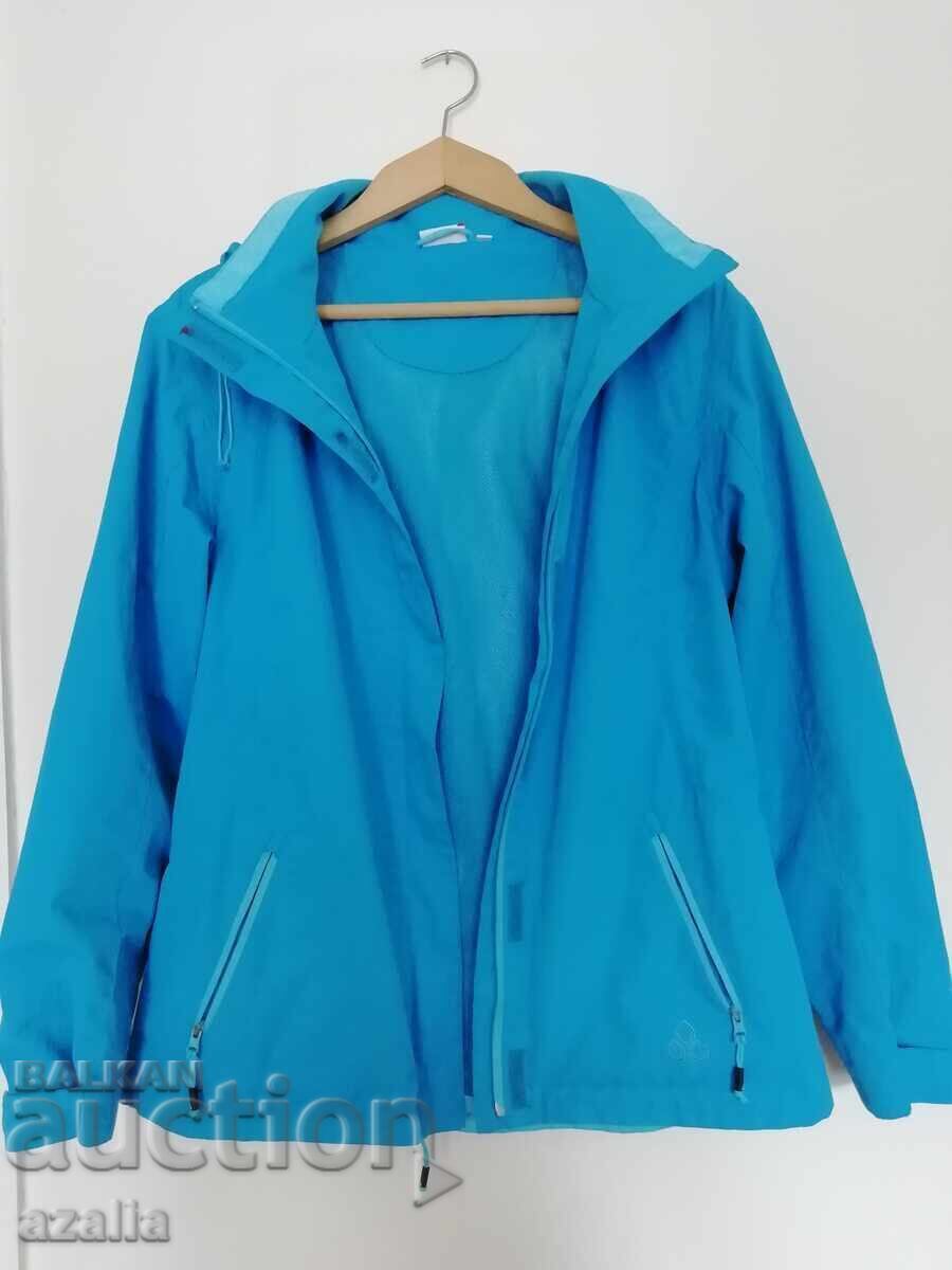 Petrol blue softshell jacket with removable hood size M with price 18.00 BGN | € 9.20