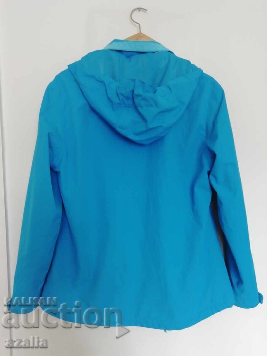 Auction  Petrol blue softshell jacket with removable hood size M