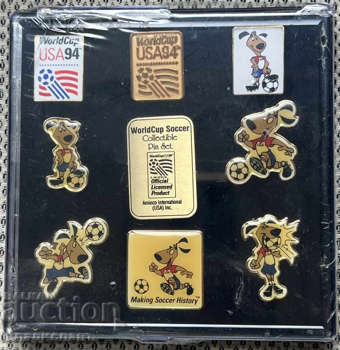 Komplekt καινούργιων σήματα Παγκοσμίου Κυπέλλου Ποδοσφαίρου ΗΠΑ 1994 Komplekt καινούργιων σήματα Παγκοσμίου Κυπέλλου Ποδοσφαίρου ΗΠΑ 1994