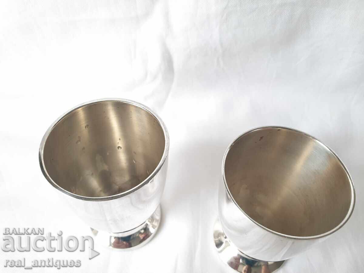 Auction  Massive silver-plated cups