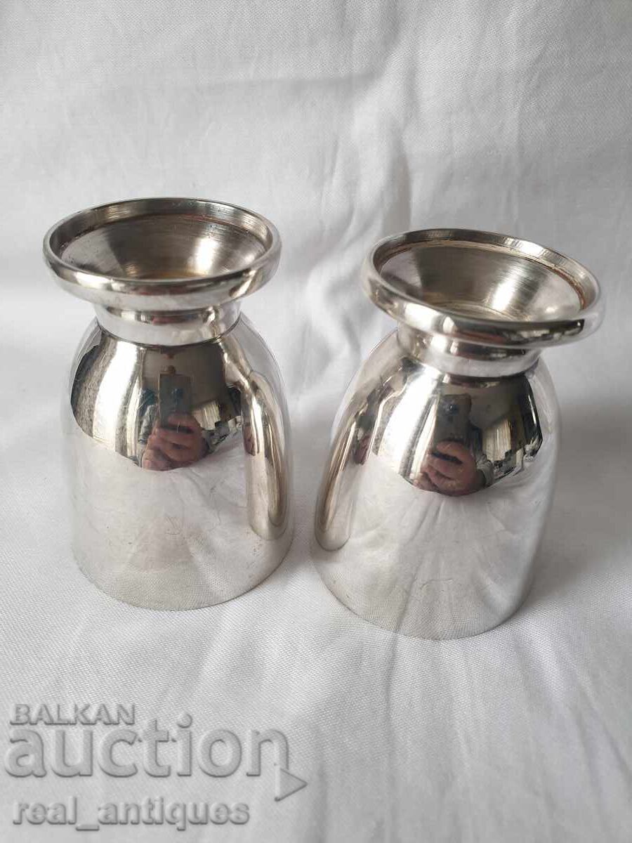Massive silver-plated cups - 5