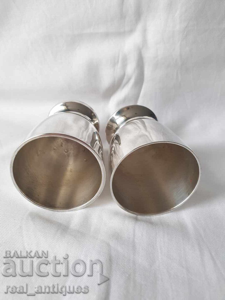 Massive silver-plated cups - 6