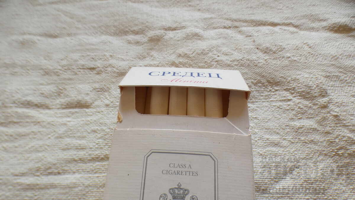 Box of cigarettes SREDETS Minima Bulgartabac with price 19.00 BGN | € 9.71