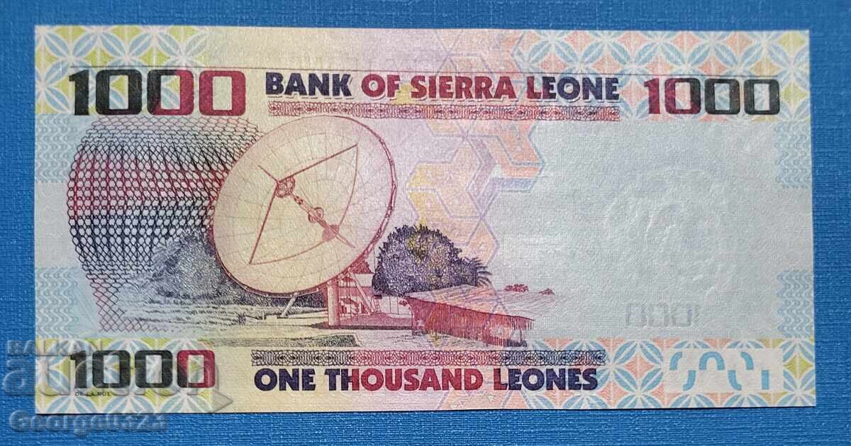 Σιέρα Λεόνε 2013 1000 λεόνε UNC Νέα με τιμή 3.99 BGN | € 2.04