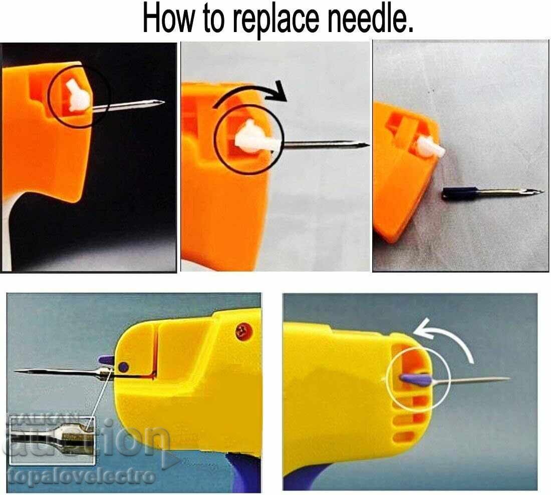 Licitație NOU! Pistol de marcat pentru etichete cu ace și 1000 de plastic