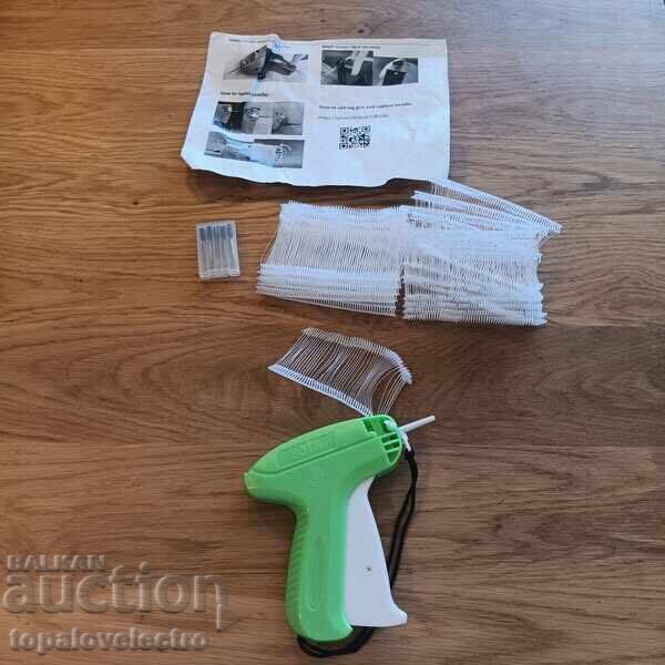 NOU! Pistol de marcat pentru etichete cu ace și 1000 de plastic - 7