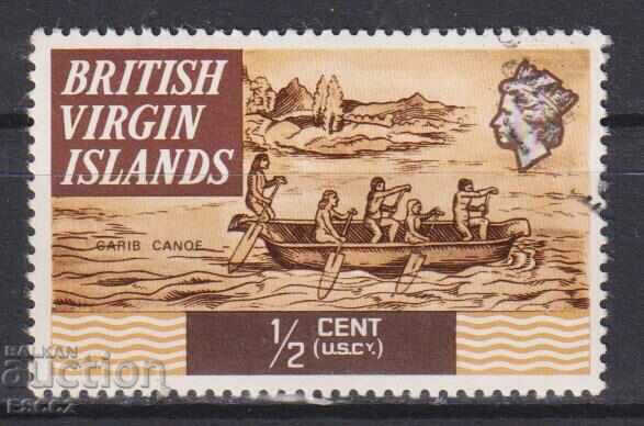 Σφραγισμένη γραμματόσημο Λόdka 1970 από Βρετανικές Παρθένοι Νήσοι Σφραγισμένη γραμματόσημο Λόdka 1970 από Βρετανικές Παρθένοι Νήσοι