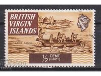 Stamped stamp Boat 1970 from British Virgin Islands