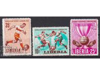 Stamped Sports Stamps for Football London 1966 from Liberia