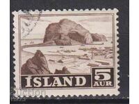 Timbrul poștal timbrat Moare Port 1954 din Islanda