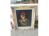 PICTURE DRAWN ON VELOUR