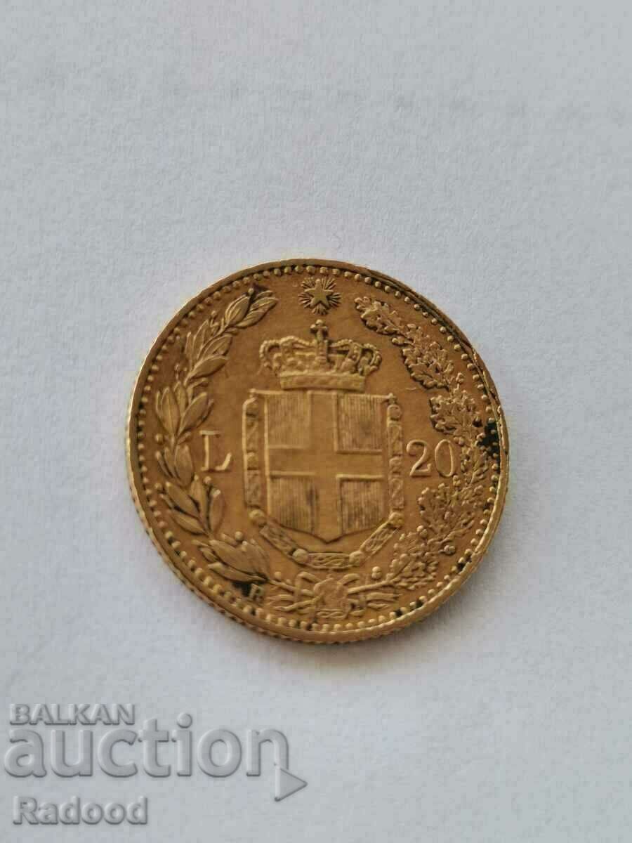 20 pounds 1882 gold with price 1960.00 BGN | € 1002.13