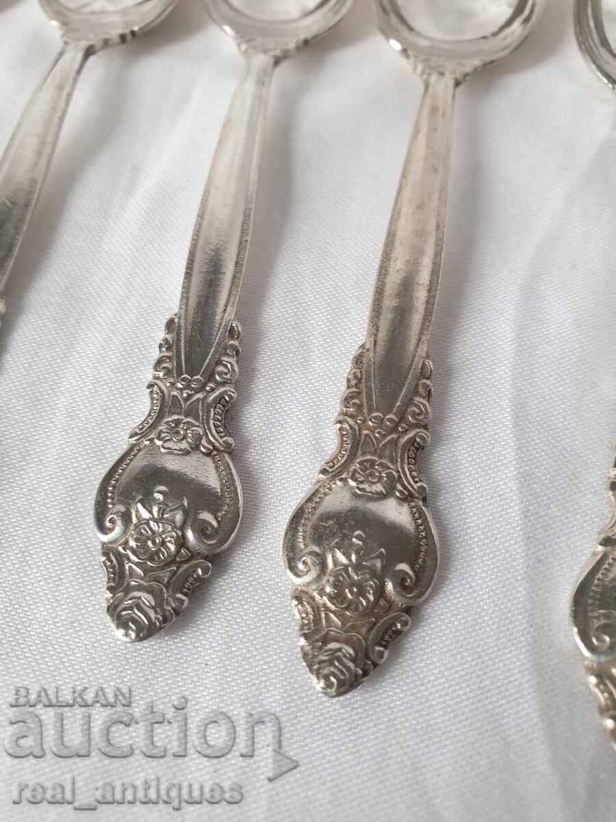Auction  Set of silver plated spoons