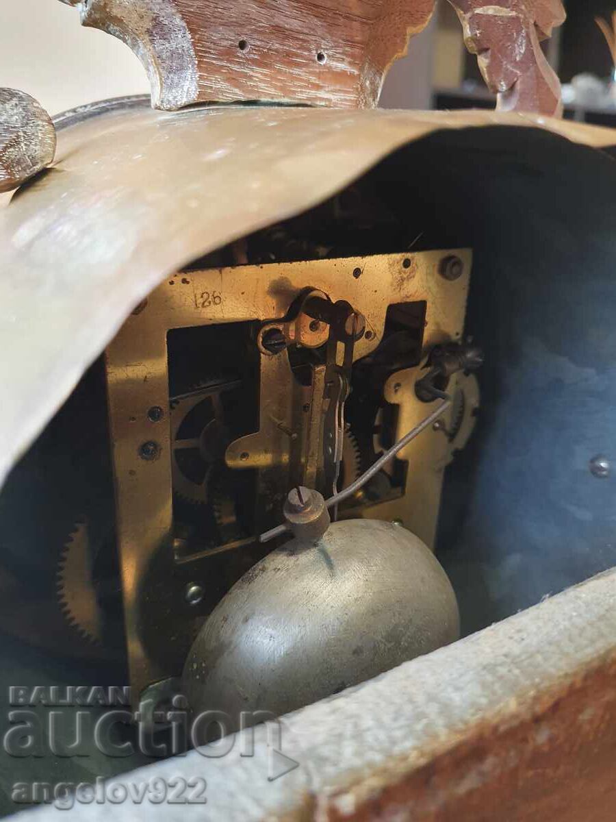 Delivery of Antique Table Clock with Marble and Bronze, WORKING Delivery of Antique Table Clock with Marble and Bronze, WORKING