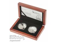 ARGINT 2X1 OZ 2023 INSULELE COOK - BEBELUȘ FOCĂ ȘI BEBELUȘ TIGRU