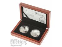 ARGINT 2X1 OZ 2023 INSULELE COOK - BEBELUȘ FOCĂ ȘI BEBELUȘ TIGRU