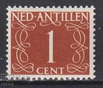 Clean Stamp Regular 1 Cent 1950 from Netherlands Antilles