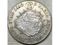 Hungary 20 Kreuzer 1842 B - Kremnitz Ferdinand I 6,59 g