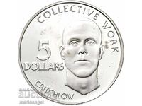 Guyana 1978 5 Dollars 38g Silver