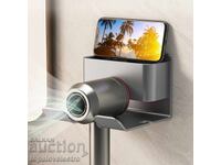 NOU! Suport pentru uscător de păr, pentru montare pe perete, fără găurire