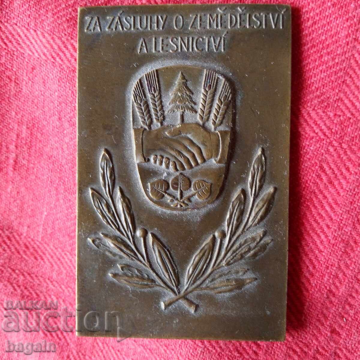 Σπάνιο χάλκινο πλακέτα. Αθανάσιος Γκανέφ