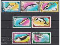 Клеймовани марки Морска Фауна Китове и Делфини 1990 Монголия