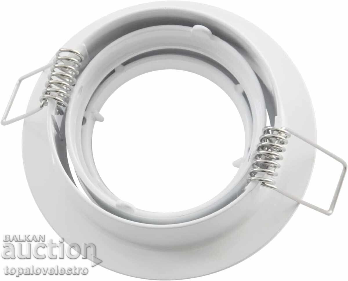 Доставка на НОВ! Комплект от 10 бели алуминиеви рамки за вграждане – вър