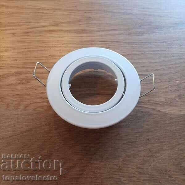 НОВ! Комплект от 10 бели алуминиеви рамки за вграждане – вър - 5