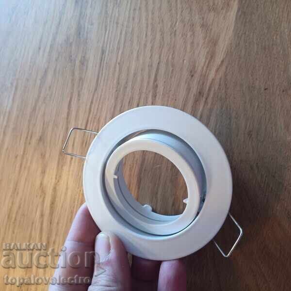 НОВ! Комплект от 10 бели алуминиеви рамки за вграждане – вър - 6