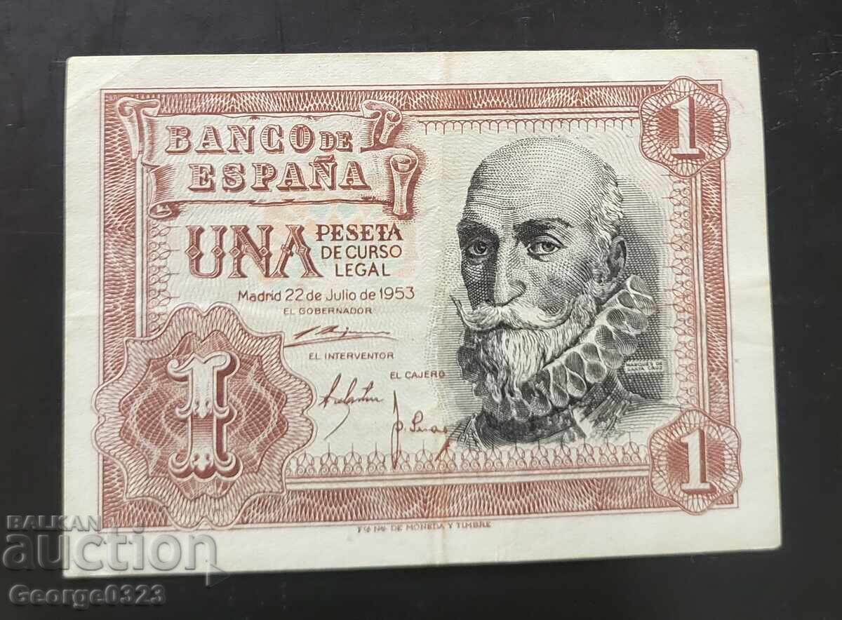 Spain 1953 1 peseta