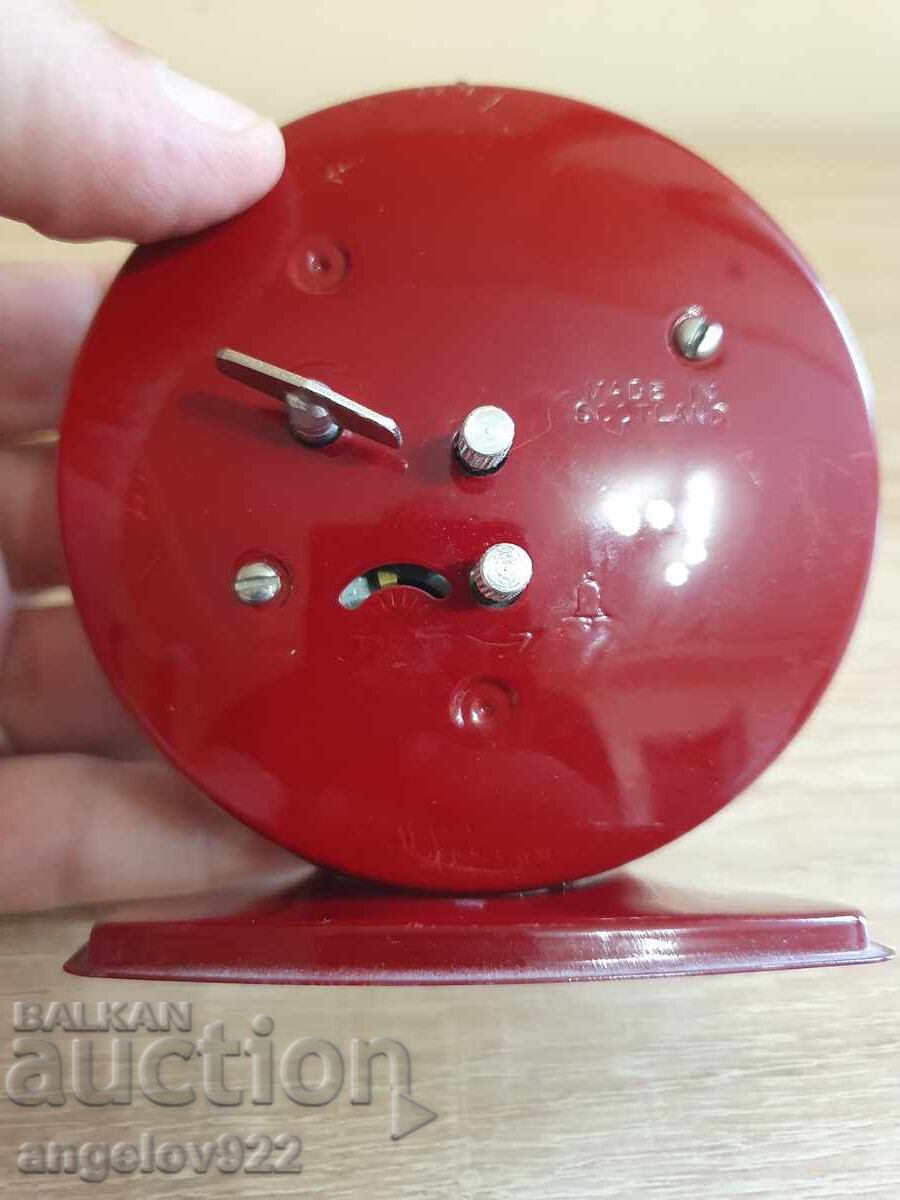 Scottish Mechanical Metal Alarm Clock WORKING - 6 Scottish Mechanical Metal Alarm Clock WORKING - 6