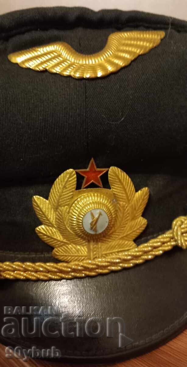 Bulgaria căciulă de pilot de aviație socialistă timpurie cu preț 25.00 BGN | € 12.78