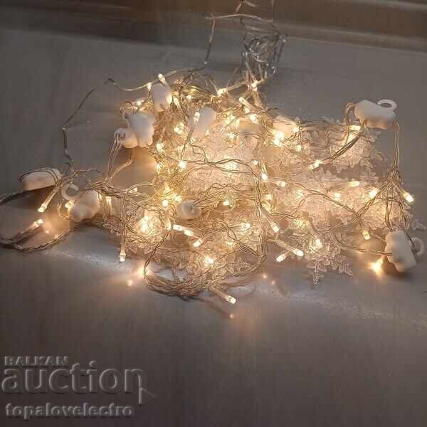 НОВА! LED светлинна завеса със снежинки – 2 х 1 м, 104 лампи - 7