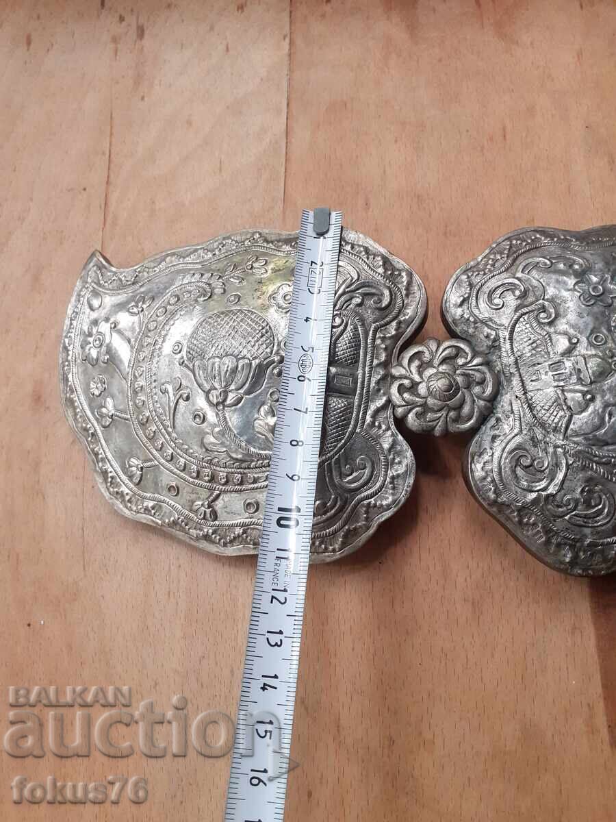 Μεγάλη παλιά αυθεντική αναγεννησιακή πόρπη παφτιά τσαπραζιά - 7