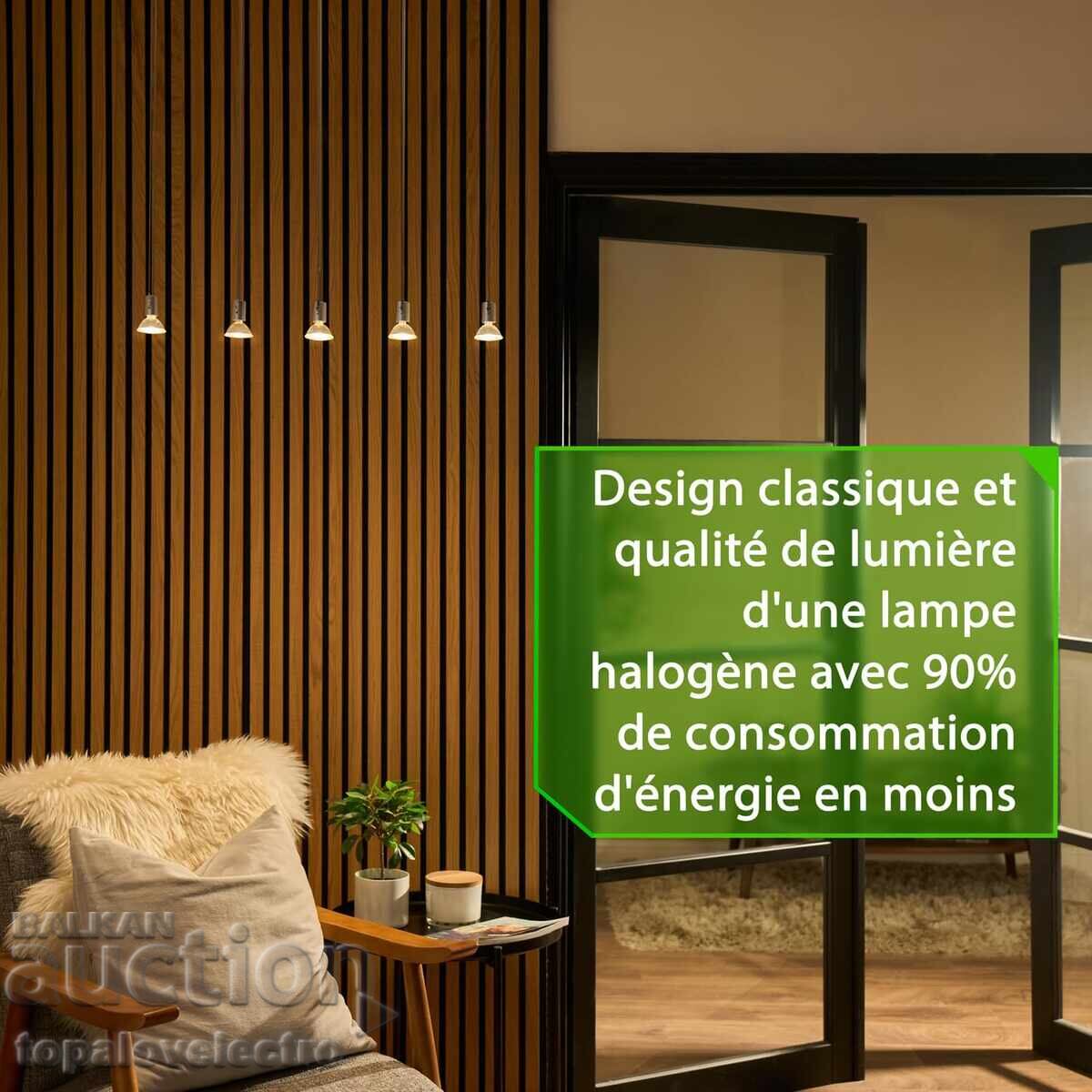 NOI! Becuri LED GU5.3 3W, MR16, alb cald, 38° 12V, 10 buc - 6