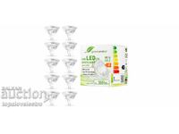 NOI! Becuri LED GU5.3 3W, MR16, alb cald, 38° 12V, 10 buc
