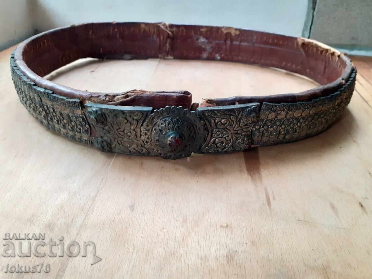 Old authentic Revival belt silver sachan kovants