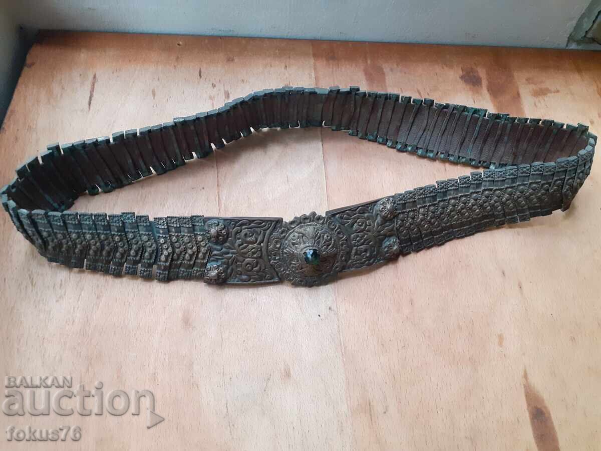Auction  Old authentic Revival belt silver sachan kovants