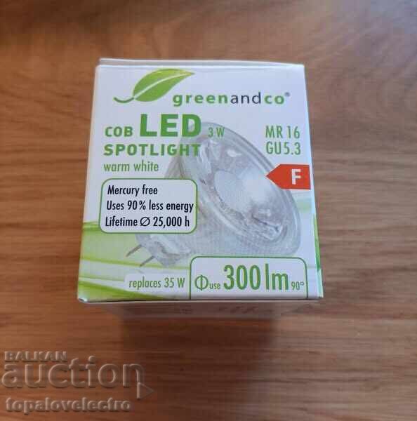 Λαμπτήρες LED GU5.3 3W, MR16, θερμό λευκό, 38° 12V, 8τμχ - 6