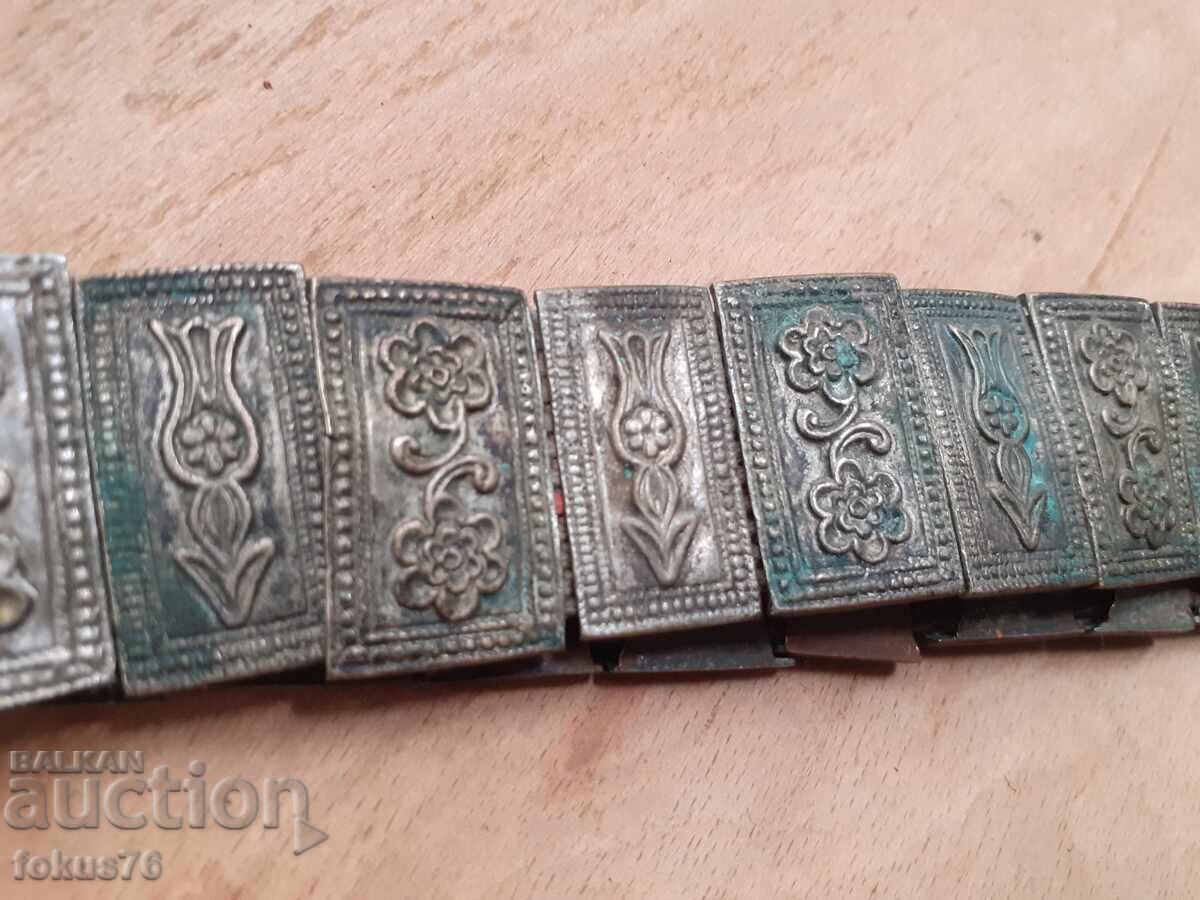 Auction  Old authentic Revival belt silver sachan