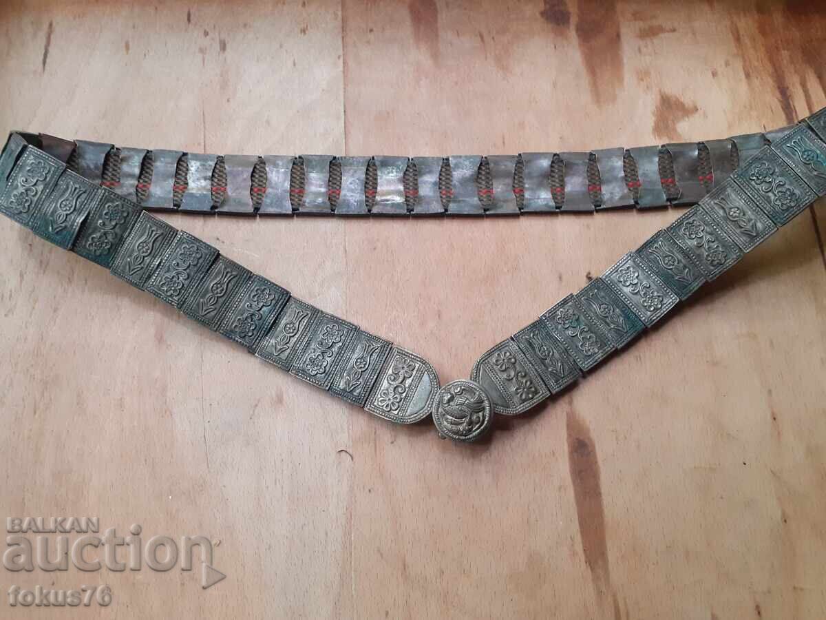 Old authentic Revival belt silver sachan - 5