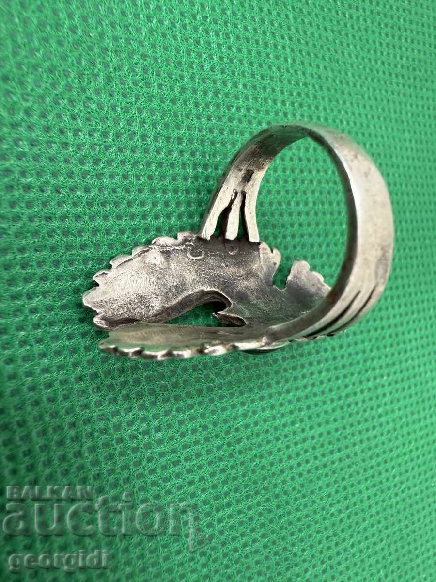 Silver ring with a stone. №7474 - 7 Silver ring with a stone. №7474 - 7