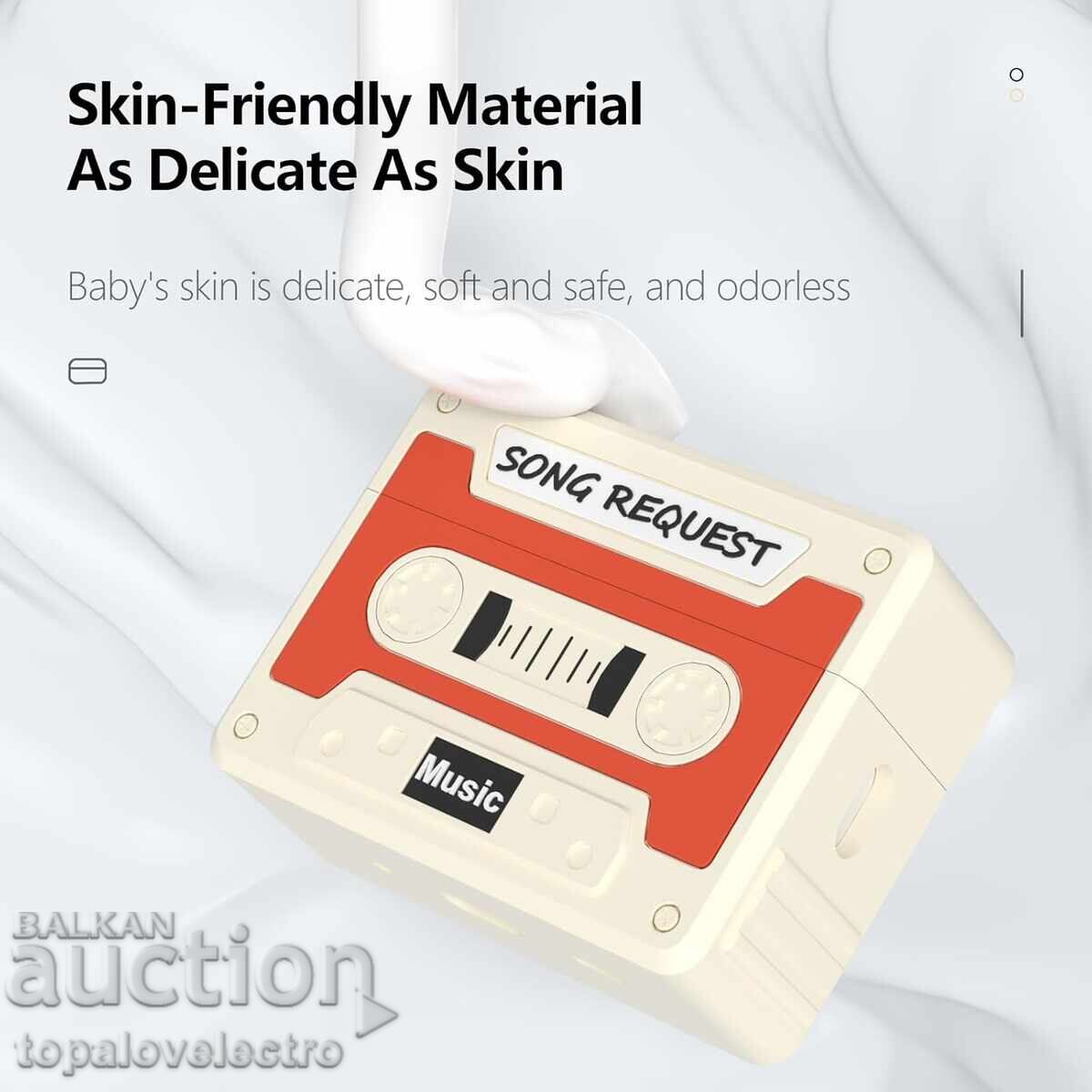 Аукцион НОВ! Ретро касетъчен кейс за AirPods Pro 2 + почистваща писа