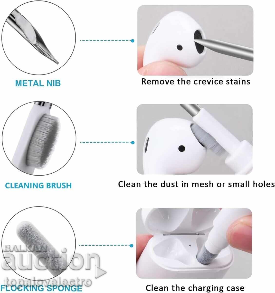 НОВ! Ретро касетъчен кейс за AirPods Pro 2 + почистваща писа - 5