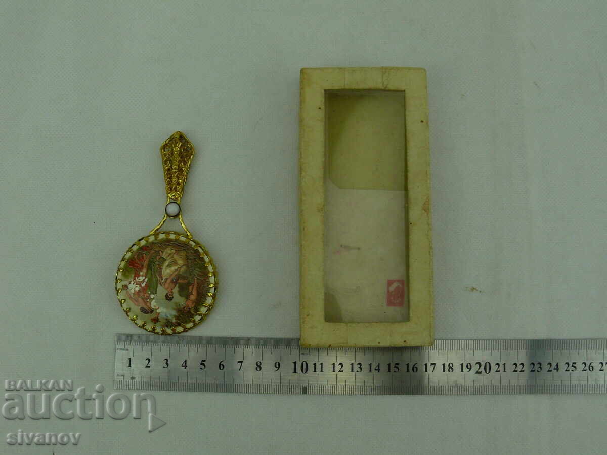 Old doll toy mirror #2518 - 7
